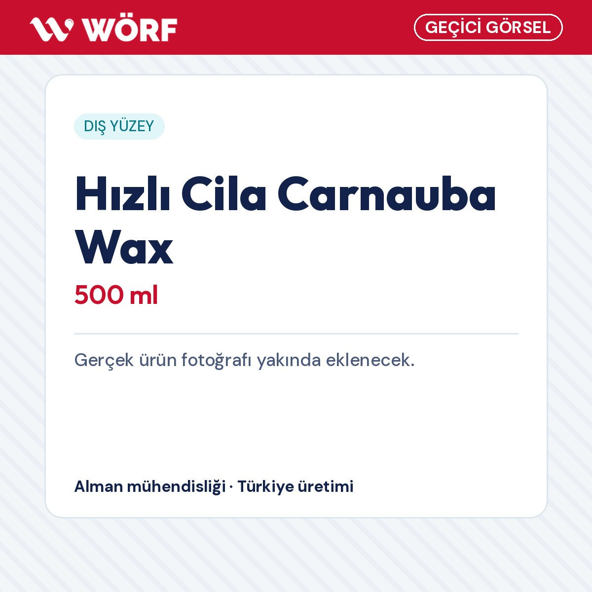 Geçici görsel – Wörf Hızlı Cila Carnauba Wax 500 ml